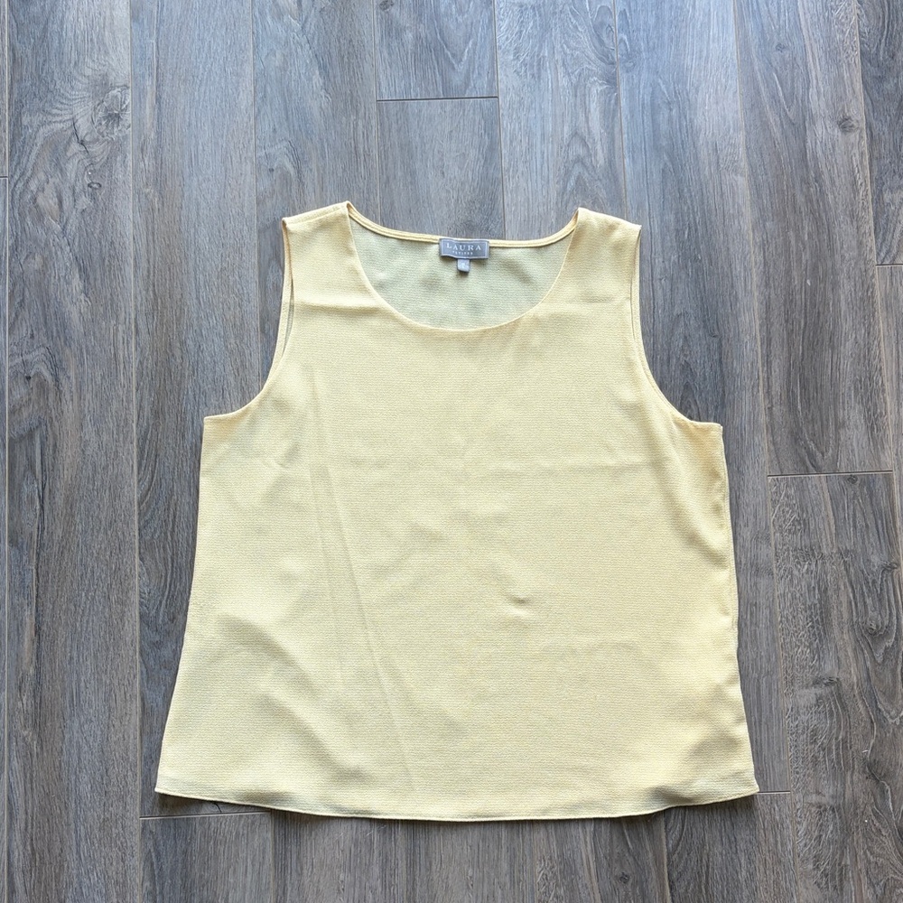 LAURA Petites Yellow Tank Top